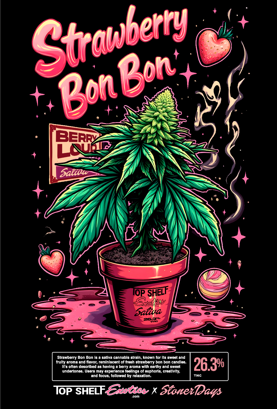 Strawberry Bon Bon - 26.3% THC